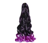 14"Loose Wave Spiral Curl Trecce Capelli Sintetici French Curls Extension Per Capelli Intrecciati Ombre Ad Alta Temperatura Capelli Pre-Stirati