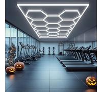 14 Luci Luci Esagonali LED Garage, Lampada LED a Nido d'Ape 6500K