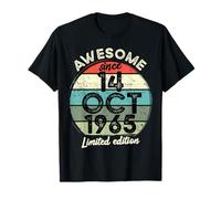 14 Ottobre 1965 60° Compleanno 60 Anni 2025 Compleanno Maglietta