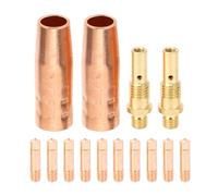 14 pc set kit accessorio per torcia per saltura 2 pcs 21-50 1/2in ugelli di gas 2pcs 35-50 Diffusore a gas e elettrodo 10 pc per Magnum 100L