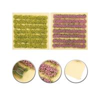 14 Pcs Tappeto Erboso Sintetico Prato Artificiale Decorazione Dell'erba