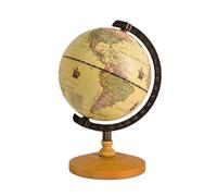14 per Cm Diametro Antico per W/Supporto in Legno Decorazioni Desktop per Studenti Geografico Strumento Educativo Foto Mondo