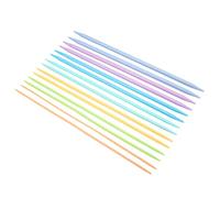 14 pezzi aghi a doppio appunti comodo design ergonomico materiale plastico set per le sciarpe a maglieria guanti guanti sacchetti scialli domestici familiari