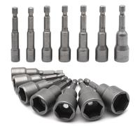 14 Pezzi Bussole Esagonali,Bussole per Avvitatore 6-19 Mm,Sdattatore Esagonale C