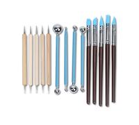 14 pezzi di ceramiche di ceramica indentation stick silicone punta per trapano forniture di pittura argilla