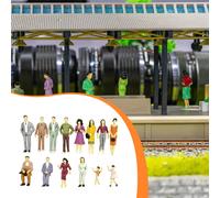 14 Pezzi di Miniature, Figure Umane, Piccole Bambole, Modelli Architettonici,