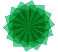 14 pezzi filtro gel natalizio colorato sovrapposizioni correttive, filtro luce gel trasparente, pellicola trasparente a colori fogli di plastica, 31,7 x 20,3 pollici (verde)