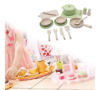 14 Pezzi Giocattoli da Cucina Gioca Accessori da Cucina per Ragazzi Ragazze