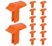14 Pezzi Interruttore per Scala Telescopica Blocco Rapido Arancia | Ricambio in Plastica, Uso Interno ed Esterno, per Scala Allungabile e Pieghevole, Dimensioni 3,30x3,20x1,50cm