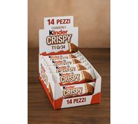 14 Pezzi Kinder Crispy Wafer Ripieno Con Cioccolato Al Latte Confezione 34g