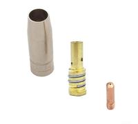 14 pezzi MIG 14AK torcia di saldatura consumabili combinano ugello gas e supporto punta per operazioni efficaci (1,2 mm)