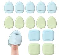 14 pezzi nappe per cipria, mini spugna per trucco, beauty blender, powder buff, sponge, per fondotinta, correttore, fondotinta, bagnato e asciutto, mini prodotti per il trucco (colorati)