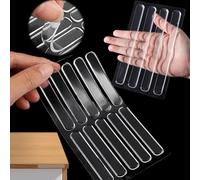 14 pezzi Paraurti per mobili e Pad autoadesivo, fermi adesivi trasparenti in silicone per porte in armadio