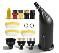 14 pezzi per Kärcher pulitore a vapore accessori SC1 SC2 SC3 SC4 SC5, accessori per pulitore a vapore, con bocchetta allungata, bocchetta curva, spazzola rotonda, bocchetta per fessure