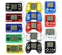 14 Pezzi Portachiavi con Gioco di Mattoni, Favori per Feste a Tema Videogiochi per Bambini, Multicolore Mini Console Portatile per Compleanni, Feste, Bomboniere, Premi per Passa il Pacco e Ritorno