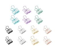 14 Pezzi Scava Fuori Graffette Coda Lunga Raccoglitore Morsetti Stazionari 19/32/51mm Morsetti Documento Coda Lunga Raccoglitore Scava Fuori Bill Scuola Forniture