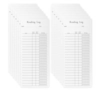 14 Pezzi Segnalibri Elenco di Lettura, 8,4x20cm Biglietti per Appunti Pagina di Registro di Lettura Segnalibro Accessori per Libri Regalo per Amanti dei Libri Studenti Insegnanti Lettori