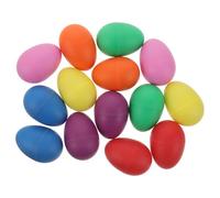 14 Pezzi Shaker a Uovo per Percussioni, Plastica e Sabbia | Suono Morbido e Uniforme, Bordi Arrotondati, per Attività Prescolari e Mani, Uso Orff