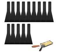 14 Pezzi Spatola Per Raclettes, Raschietto Per Raclettes in Nylon, Paletta Raclettes Resistente al Calore, Per Padelle Antiaderenti, Piatti Gourmet, Padelle e Griglie Per Formaggi, Nero