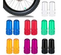 14 Pezzi Tappino Valvola Presta, Per Bicicletta Tappo Valvola Multi Colore Alluminio Aodizzato Presta, per Bicicletta Tappo Stile Francese Coperchi Antipolvere