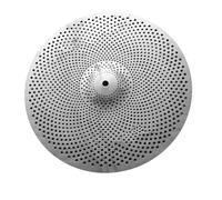 14 Piatti A Basso Volume Silenziosi Argento Dorato Nero Colorati Per Batteristi E Principianti(Silver)