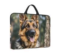 14 pollice Laptop Sleeve Bag Antiurto Caso Del Computer Pastore Tedesco Copertura Del Computer Valigetta Con Maniglia