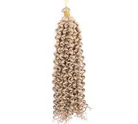 14 pollici 100g Water Curl Wave Hair Afro Curls Kinky Twist African Curls Bulk Crochet Braid Extension for capelli sintetici(24)