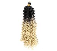 14 pollici 100g Water Curl Wave Hair Afro Curls Kinky Twist African Curls Bulk Crochet Braid Extension for capelli sintetici(1B 613)