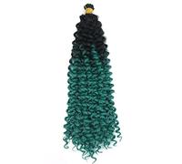 14 pollici 100g Water Curl Wave Hair Afro Curls Kinky Twist African Curls Bulk Crochet Braid Extension for capelli sintetici(1B BD)