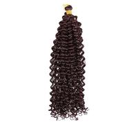 14 pollici 100g Water Curl Wave Hair Afro Curls Kinky Twist African Curls Bulk Crochet Braid Extension for capelli sintetici(33)