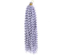 14 pollici 100g Water Curl Wave Hair Afro Curls Kinky Twist African Curls Bulk Crochet Braid Extension for capelli sintetici(L.Gray)
