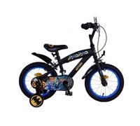 14 Pollici Bici Bambino Nero 3,5 -5 Anni Batman Supereroe Bici Ruote di Supporto