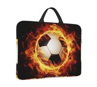 14 pollici Custodia per laptop con manico Borsa per laptop antiurto Borsa per computer impermeabile Borsa per computer Burning Cartella da calcio