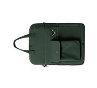 14 Pollici Laptop Messenger Bag Caso Con Antifurto Cerniere Tracolla Regolabile Per Pendolari Business Borsa Del Computer Portatile Professionale, Verde