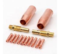 14 punte di contatto MIG per ugelli per diffusori di gas da 100 l, per materiali di consumo per torcia M3, da 0 6 mm a 1 2 mm (0,8 mm)