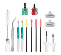 14 Pz Macchina da Cucire Kit di Pulizia, Macchina da Cucire Strumenti di Pulizia Comprese Pinzette Spazzole Cacciaviti Taglia Asole Multiuso Macchina da Cucire Strumenti