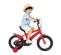14" - Ruota per bicicletta da bambino, unisex, da 3 a 5 anni, da 95 cm a 120 cm, colore: Rosso