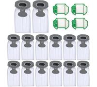 14 sacchetti per aspirapolvere di ricambio per aspirapolvere Vorwerk Folletto VK7S VK7 FP7S FP7 con 2 filtri