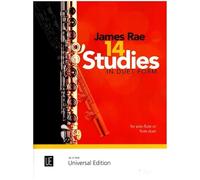 14 Studies in Duet Form: 1-2 Flöten. Partitur.