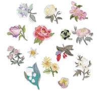 14 toppe termoadesive floreali da applicare con ferro da stiro toppe termoadesive, toppe ricamate, termoadesive per cappelli, jeans, giacche, zaini, accessori fai da te, margherite