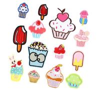 14 toppe termoadesive ricamate da applicare con il ferro da stiro, per riparazioni di jeans e borse