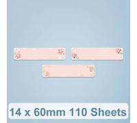 14 x 60mm 110 fogli Carta da stampa termica per Niimbot D101 / D11