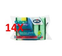 14 X Arix Splendelli Spugne Abrasive Colorate 5 Pz