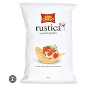 14 x BUSTA PATATINE SAN CARLO RUSTICA CROCCANTE Da 190 GR cad.