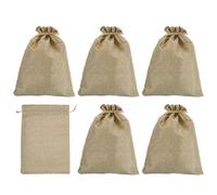 14"x10" Moneta Denaro Sacchi Borsa,6pz con Laccetto Valuta Borse Stile 3,Beige
