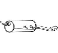 140 CV SILENZIATORE POSTERIORE PER PEUGEOT 307 CC 3B 2.0 16V KW 103 CV 140