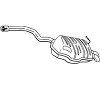 Bosal Silenziatore posteriore 220-469 per SKODA Octavia II 2.0 TDI 136 CV
