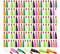 140 dita da strega colorate in plastica, per Halloween, strega, cosplay, feste, costumi in maschera, 7 colori