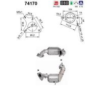 140 KW 190 CV CATALIZZATORE PER Nissan Juke Van F15 1.6