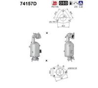 140 KW 190 CV CATALIZZATORE PER Nissan Murano II Z51 2.5 dCi 4x4